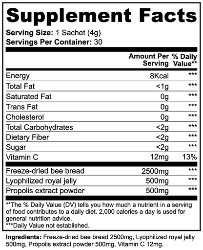 AMPLIFI Nutrients & Immunity - Bee Bread Powder