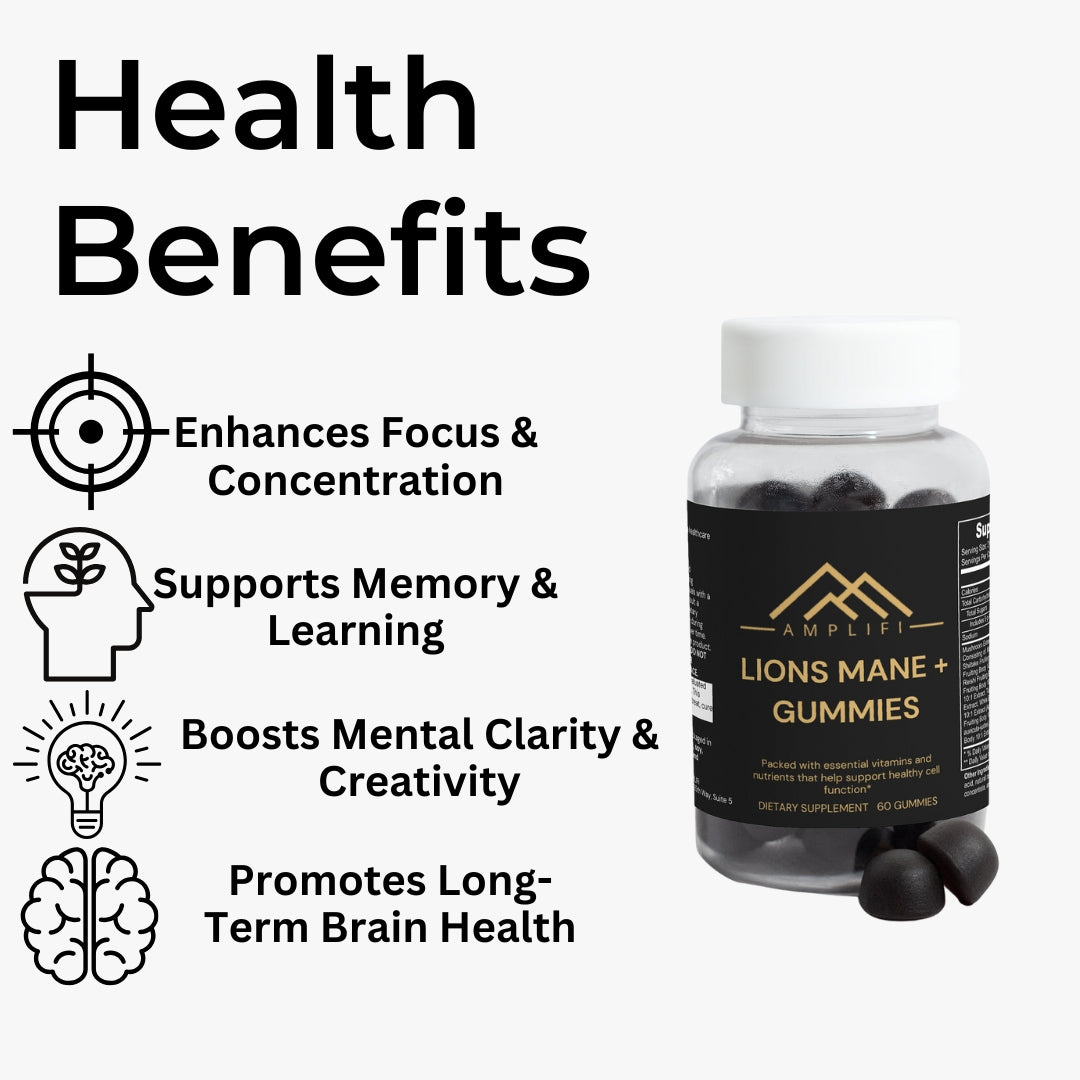 AMPLIFI  Brain - Lions Mane Gummies