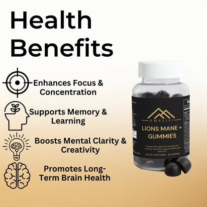 AMPLIFI  Brain - Lions Mane+ Gummies